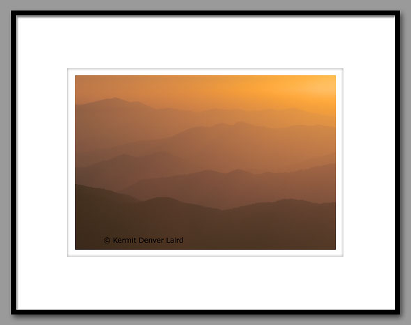 Appalachian Mountains sunset, Smoky Mountain NP
