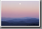 Appalachian Mountains, Moonset, Smoky Mountain NP