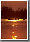 Canoeist Silhouette, Bluff Lake, Noxubee NWR, MS